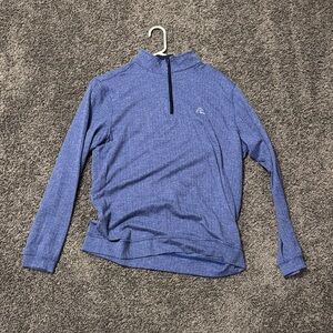 Rhoback Blue Men's Quarter Zip Sweater